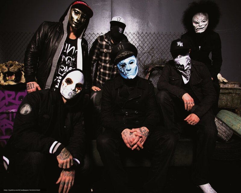 band with masks and tattoos