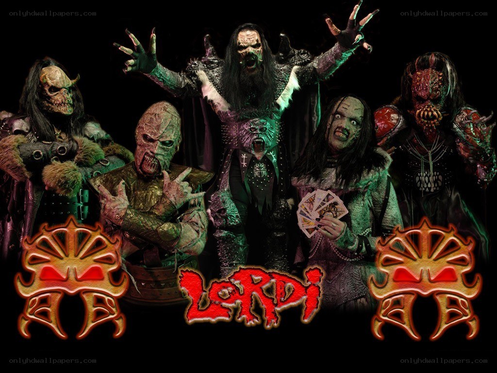 band with monster costumes