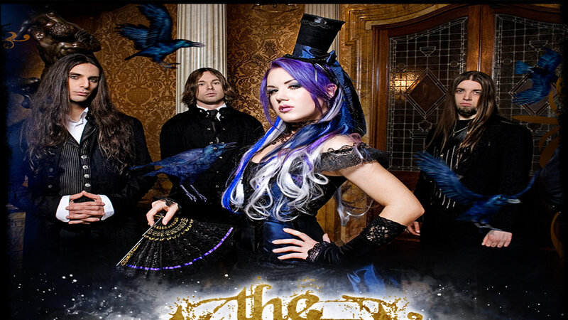 band with purple hair and ravens