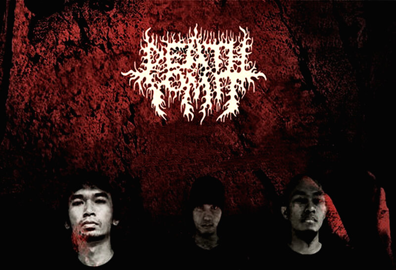 band with red background and logo