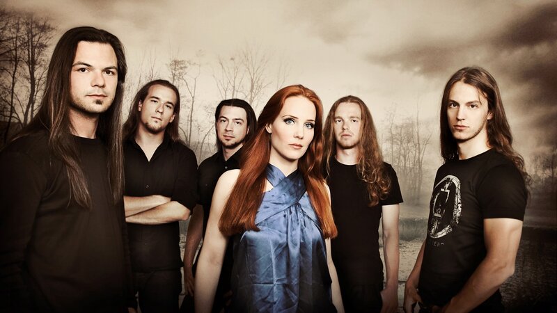 Band with Red-haired Woman — Black, Dramatic