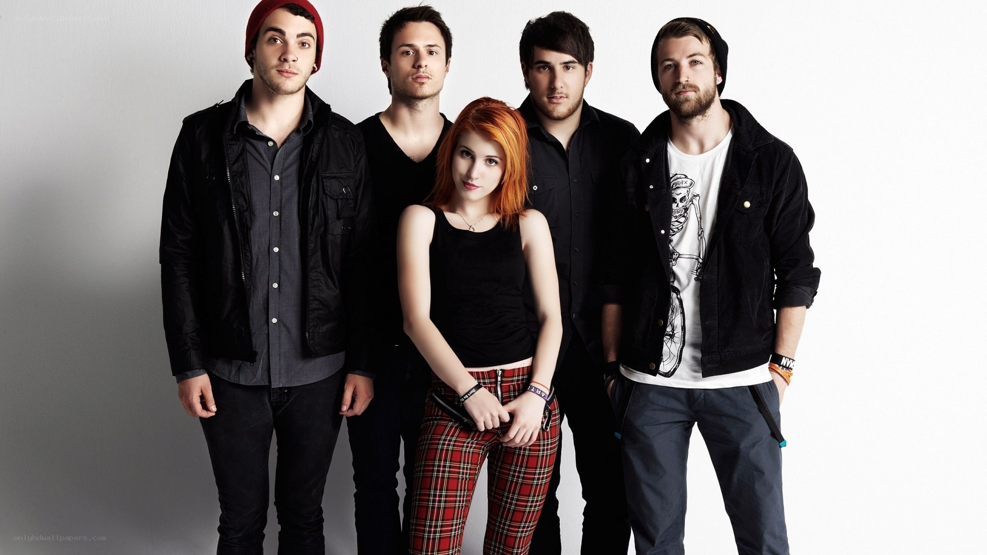 band with red-haired woman