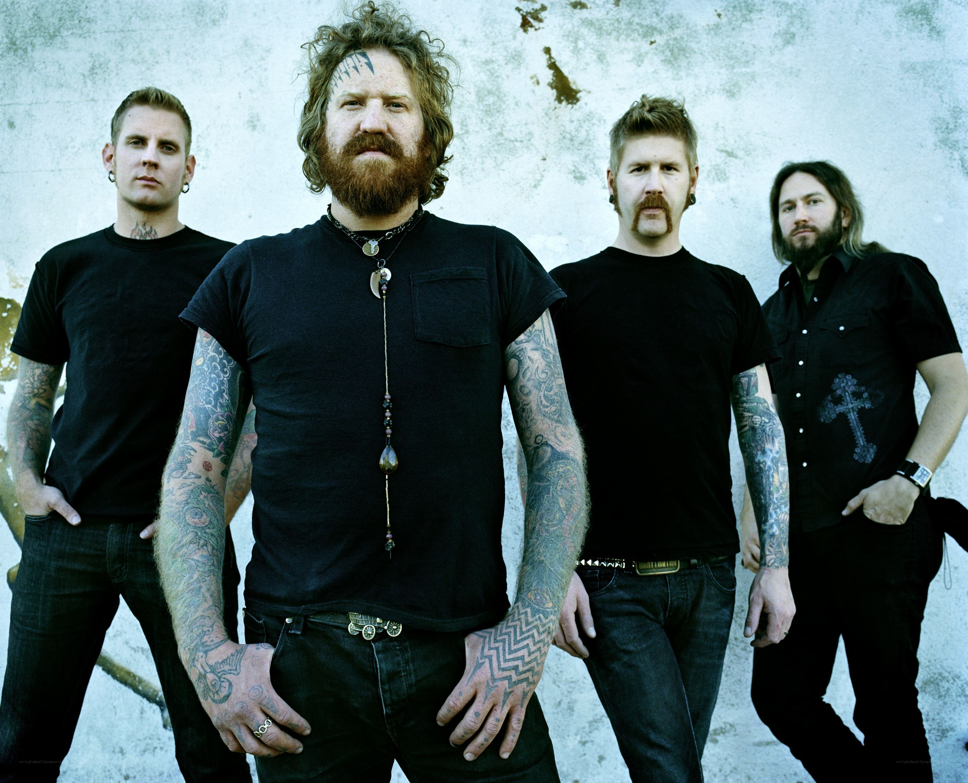 band with tattoos and beards
