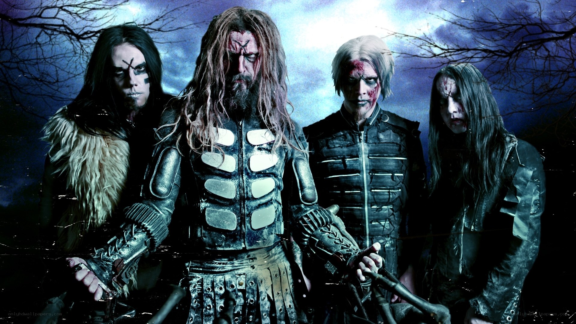 band with theatrical makeup