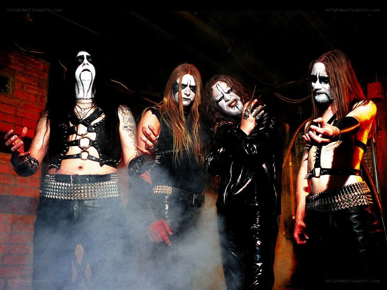 band with theatrical makeup