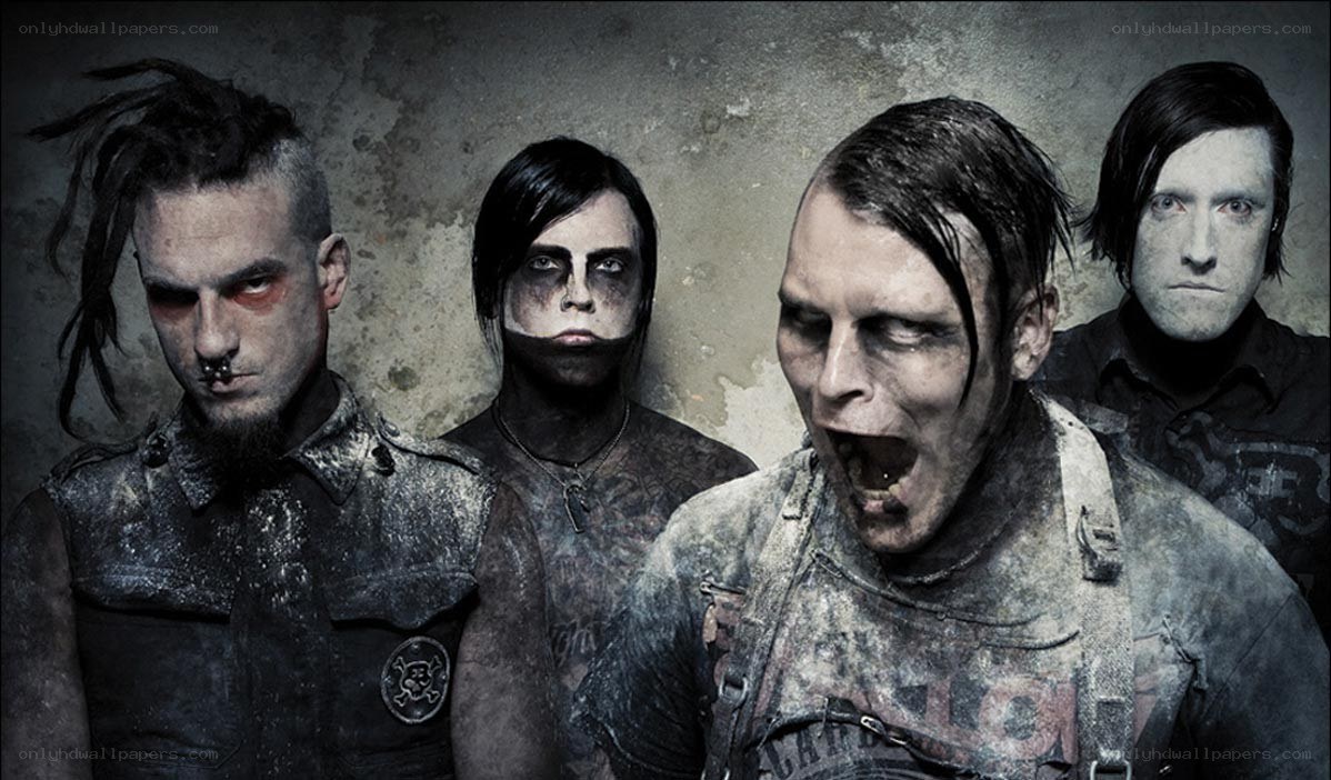 band with zombie makeup