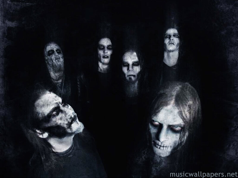 band with zombie makeup