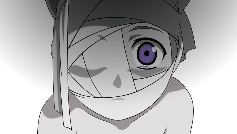 bandaged anime character