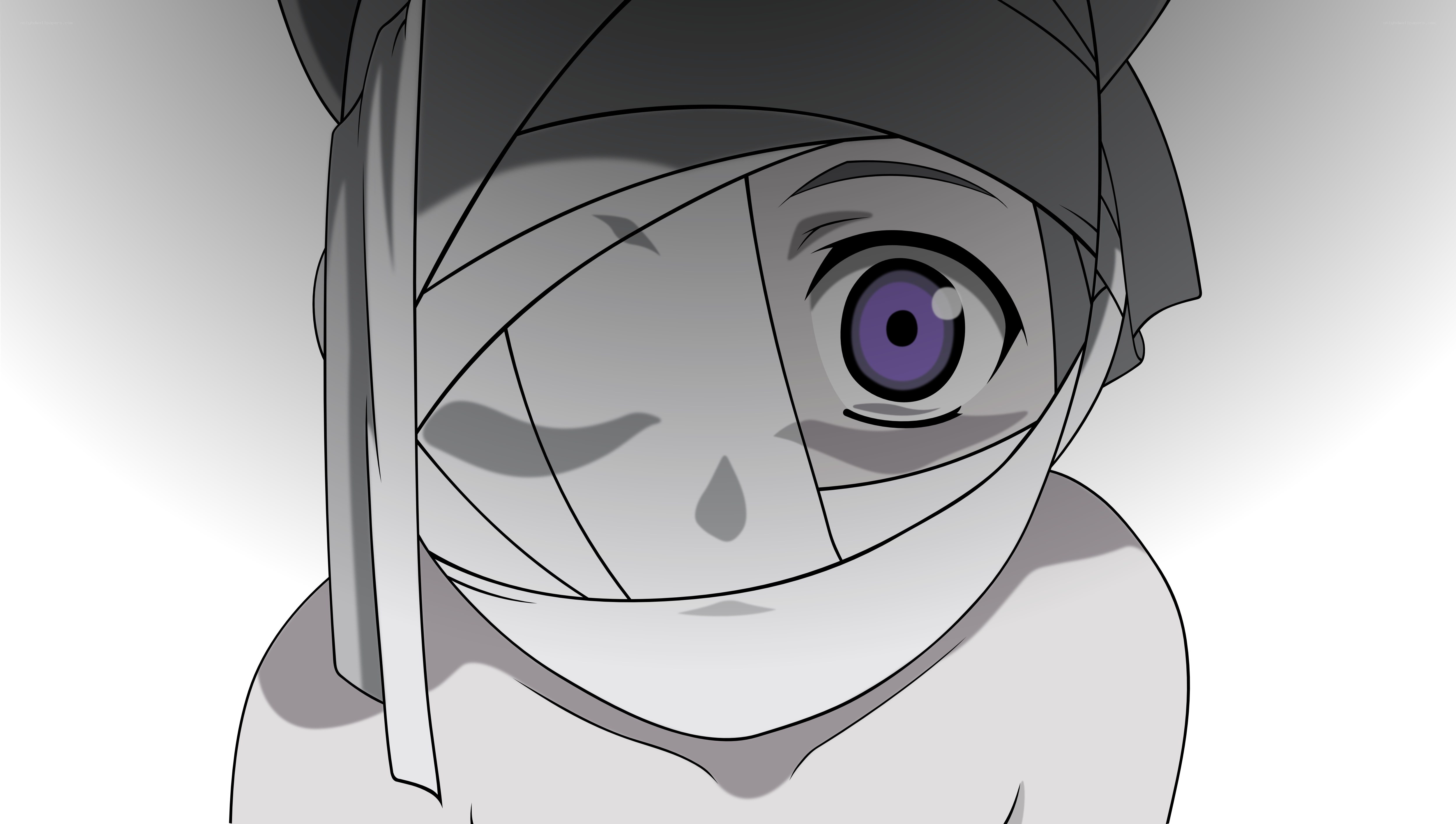 bandaged anime character