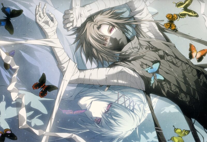 Bandaged Anime Character — White
