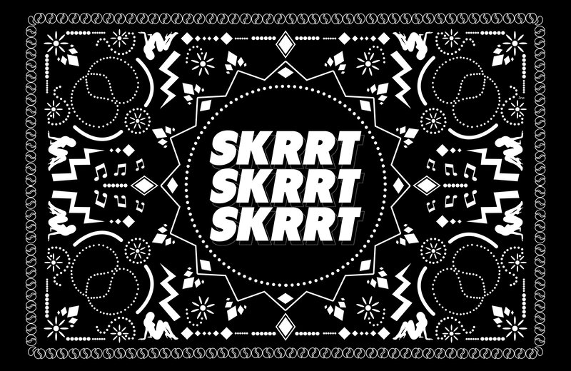 Bandana with Graphic Design