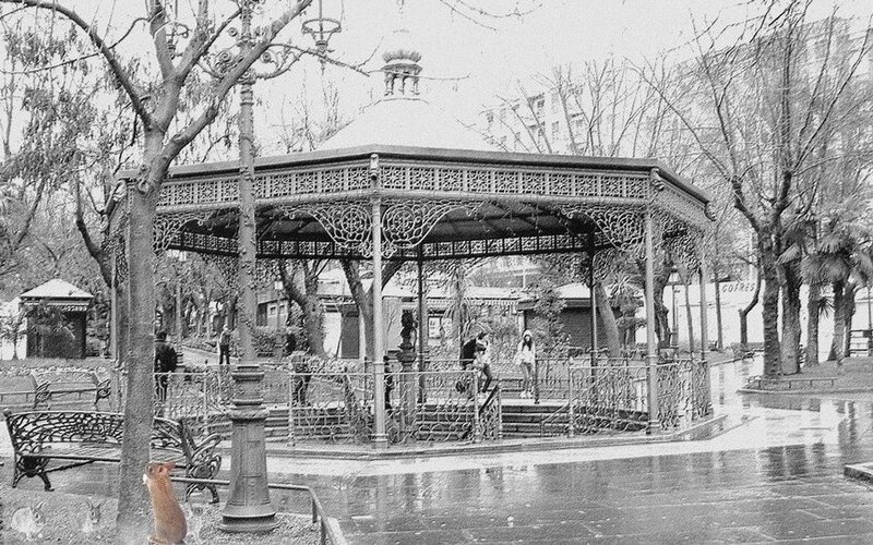 Bandstand in Park — Black