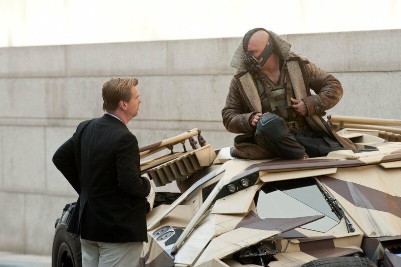 Bane confronts a man