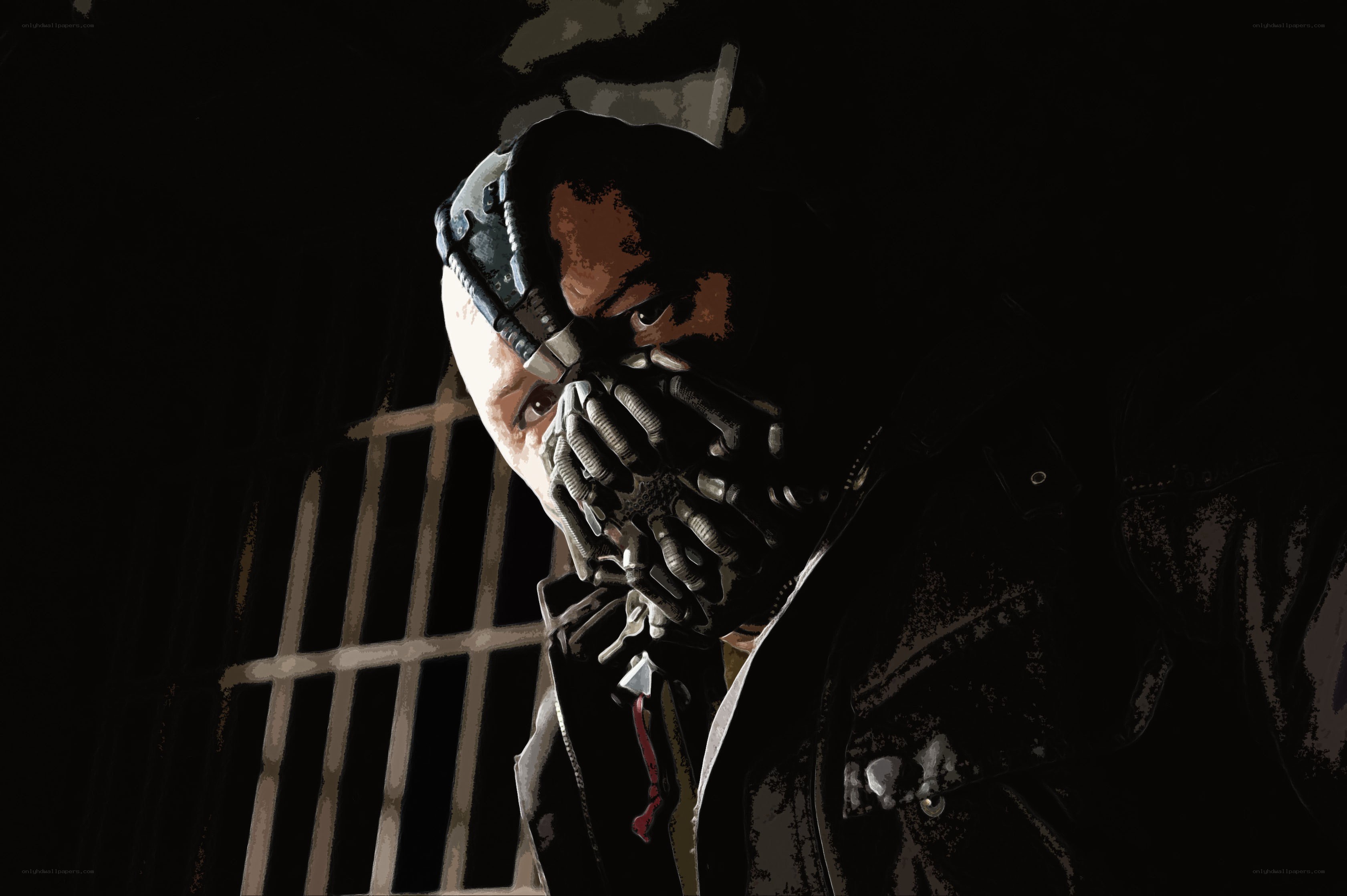 Bane in a dark cell