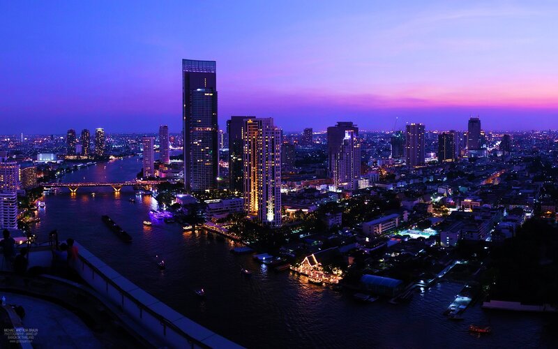 Bangkok cityscape at dusk