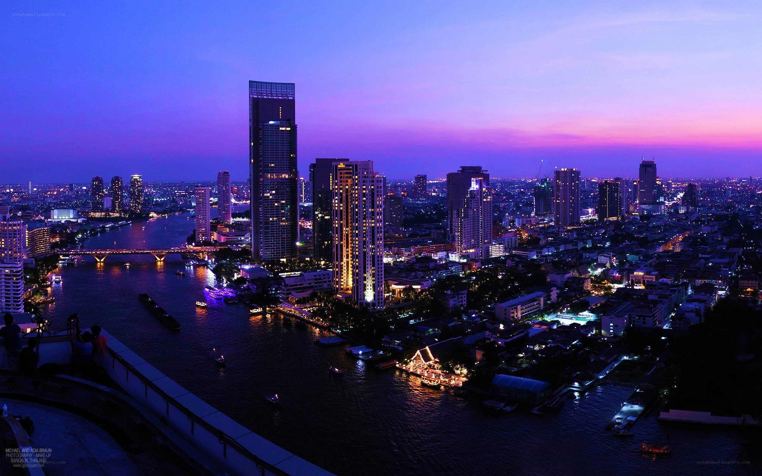 Bangkok cityscape at dusk