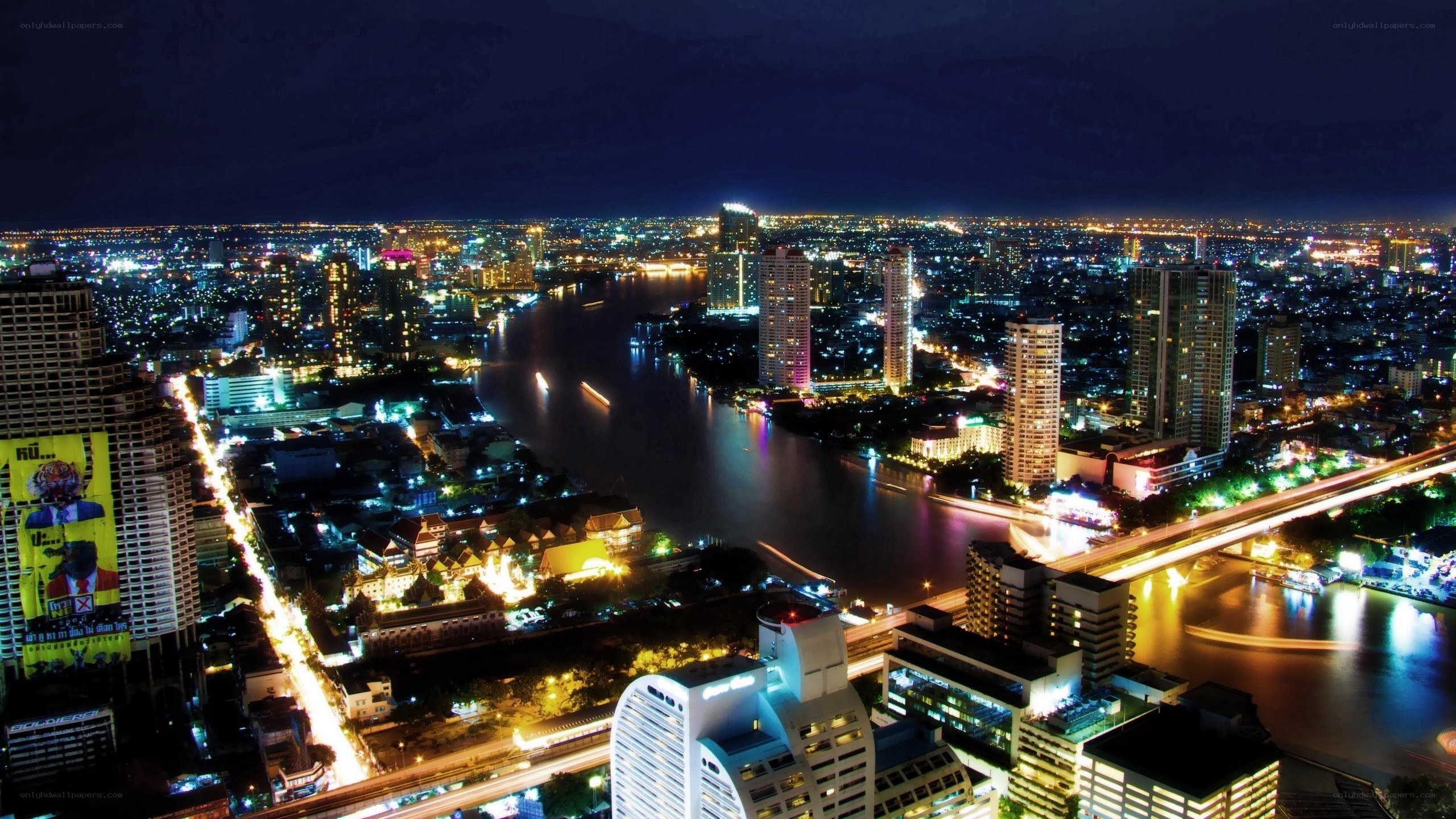 Bangkok cityscape at night