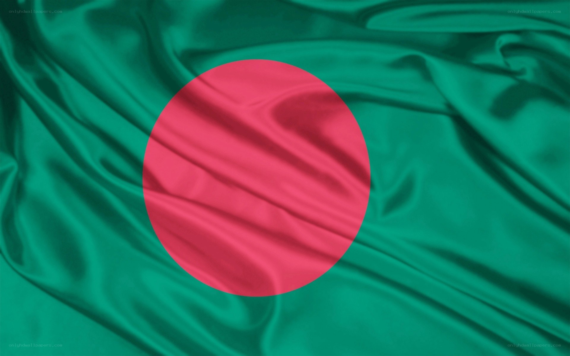 Bangladesh flag waving