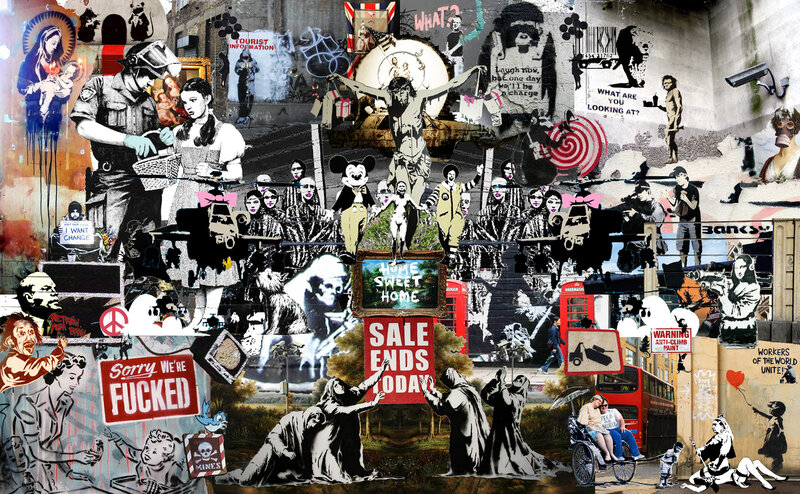 Banksy collage artwork