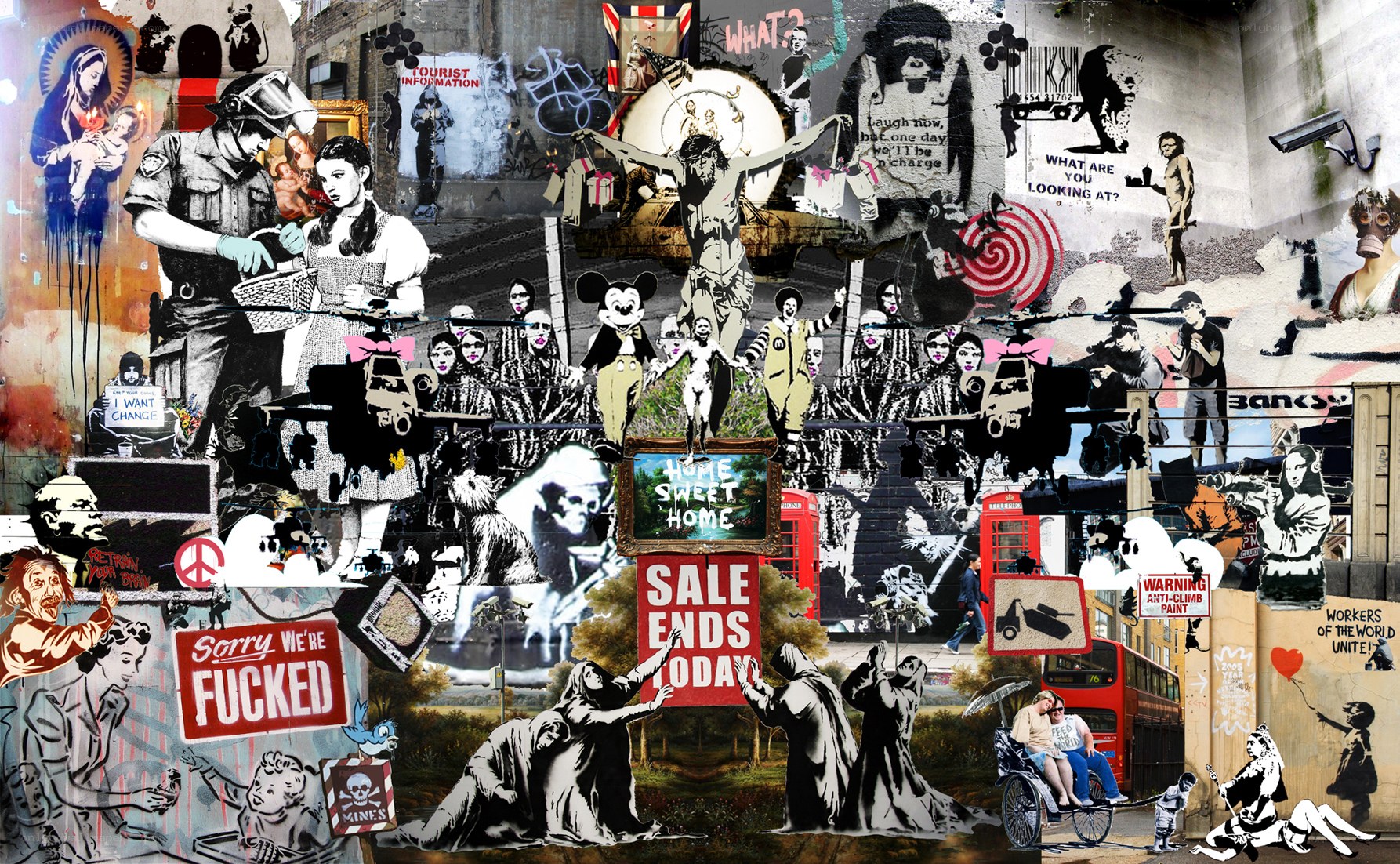 Banksy collage artwork