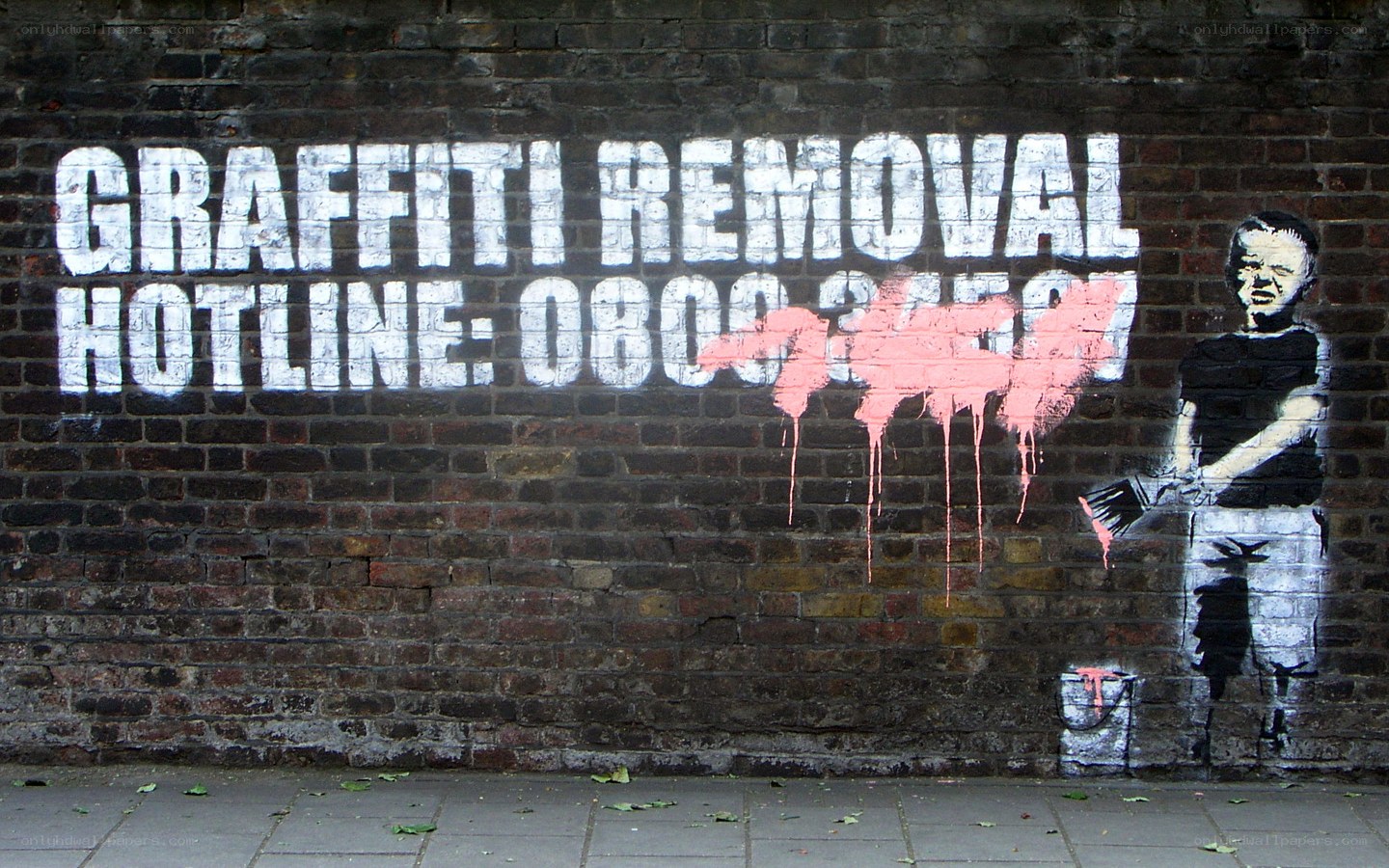 Banksy graffiti artwork