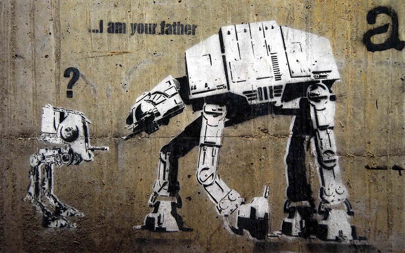 Banksy's AT-AT Graffiti