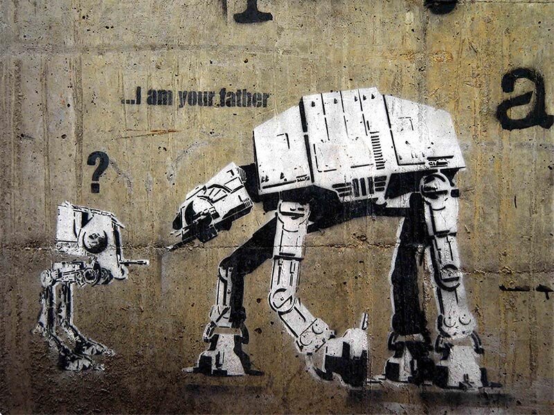 Banksy's AT-AT Graffiti