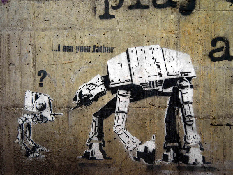 Banksy's AT-AT Graffiti