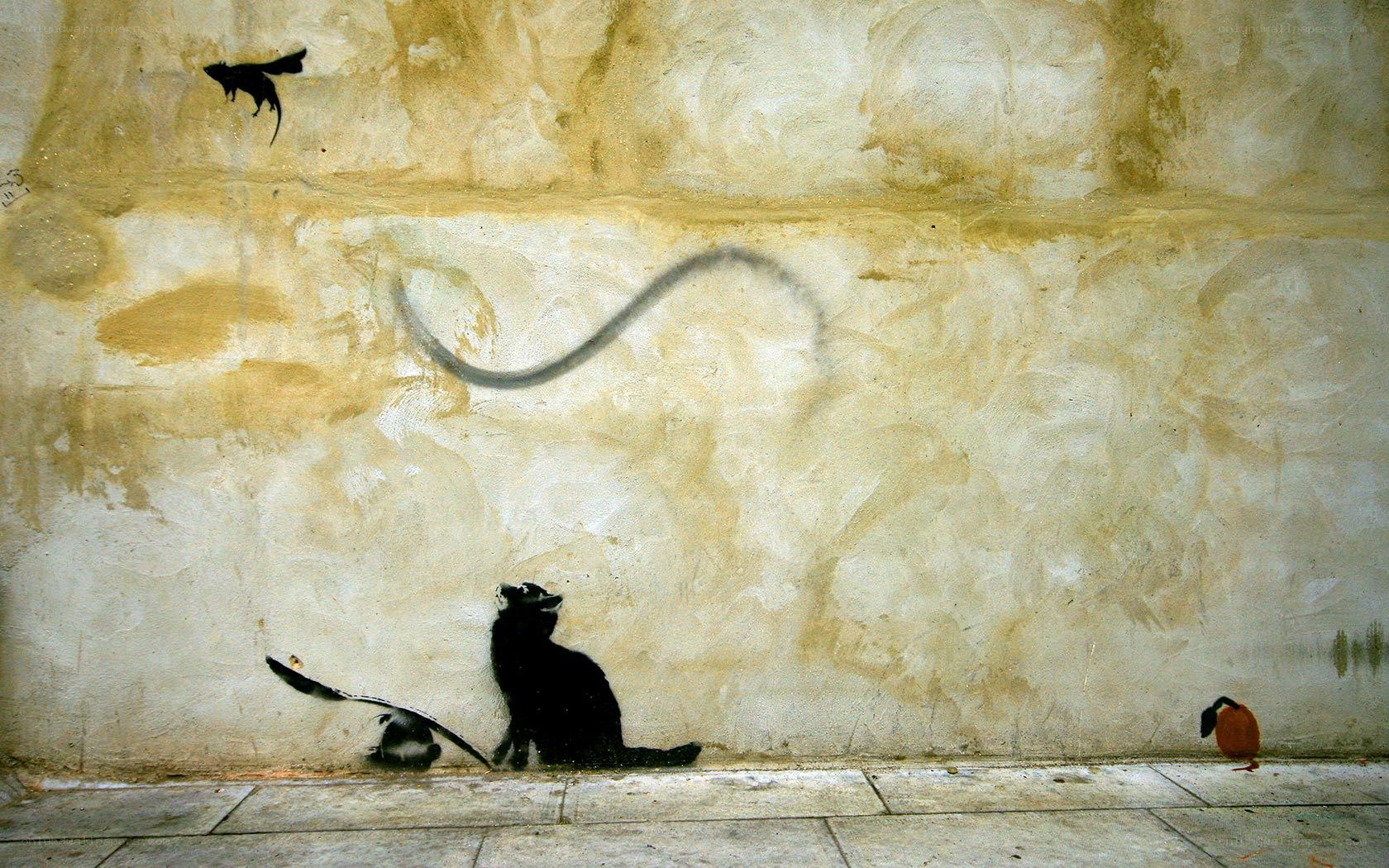Banksy's cat and mouse