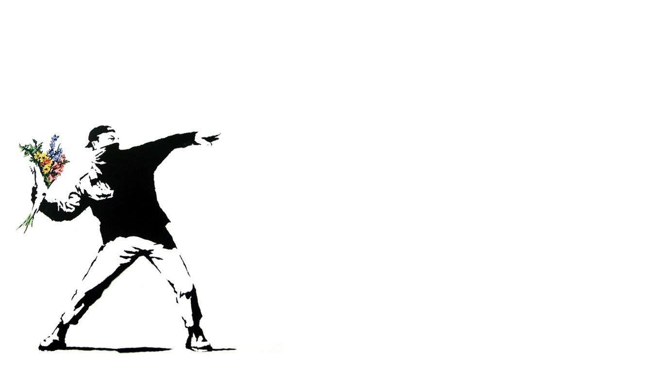 Banksy's Flower Thrower