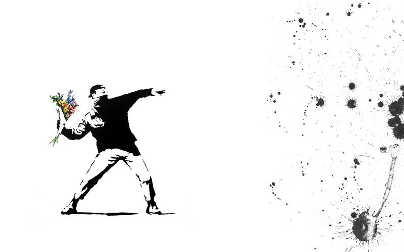 Banksy's Flower Thrower