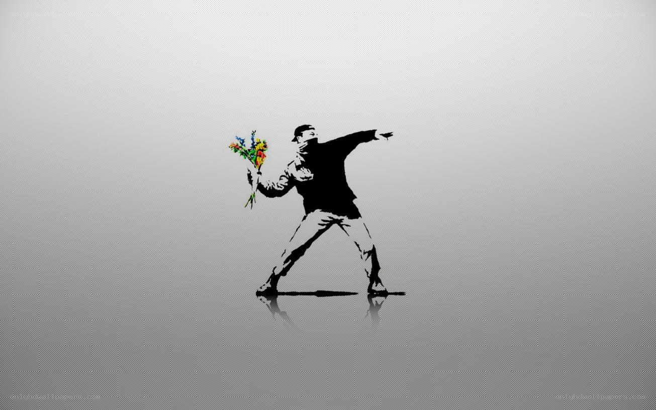 Banksy's Flower Thrower