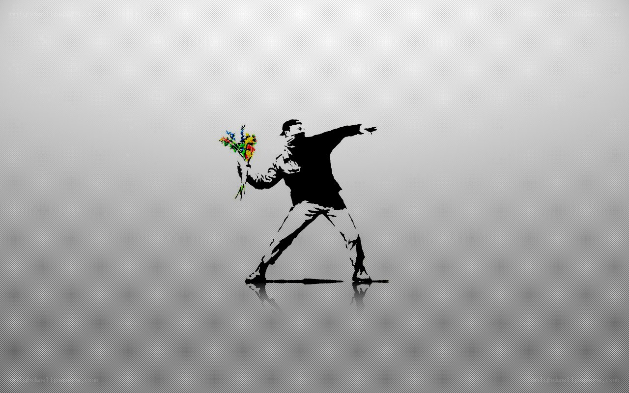 Banksy's Flower Thrower