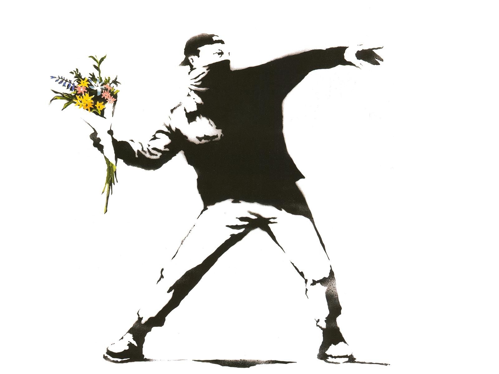 Banksy's Flower Thrower