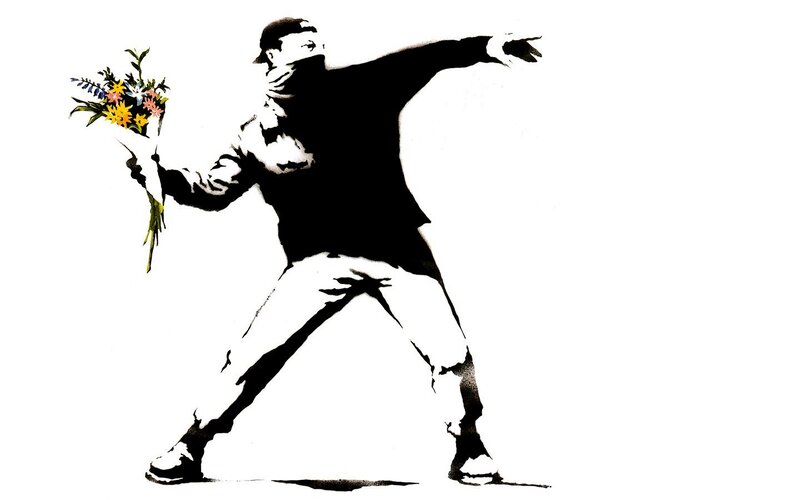 Banksy's Flower Thrower