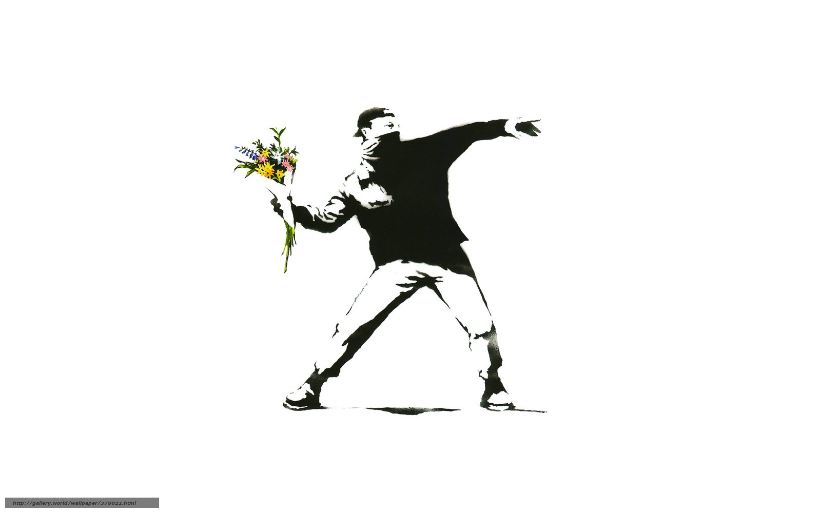 Banksy's Flower Thrower