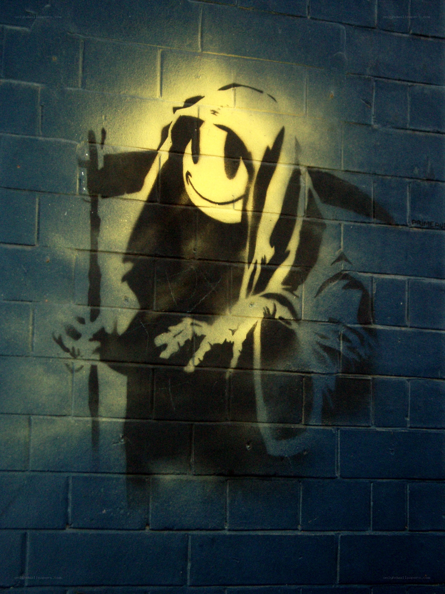 Banksy's grim reaper graffiti