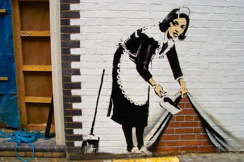 Banksy's Maid Graffiti