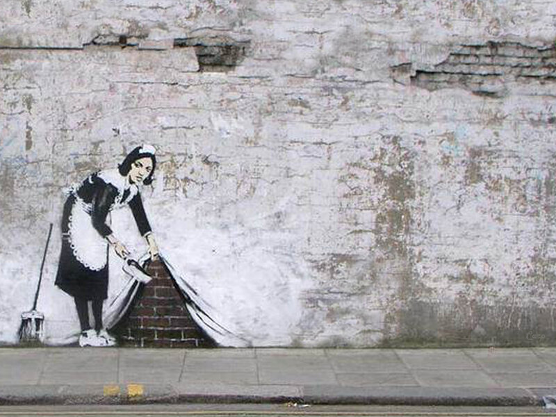 Banksy's Maid Graffiti