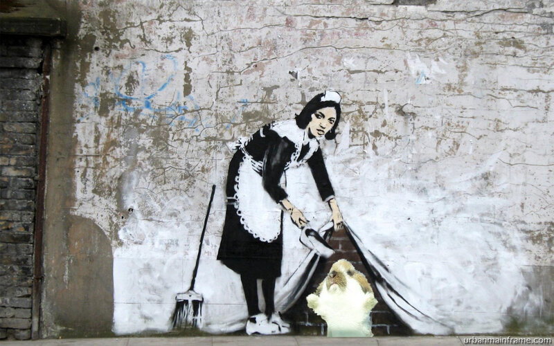 Banksy's Maid Graffiti