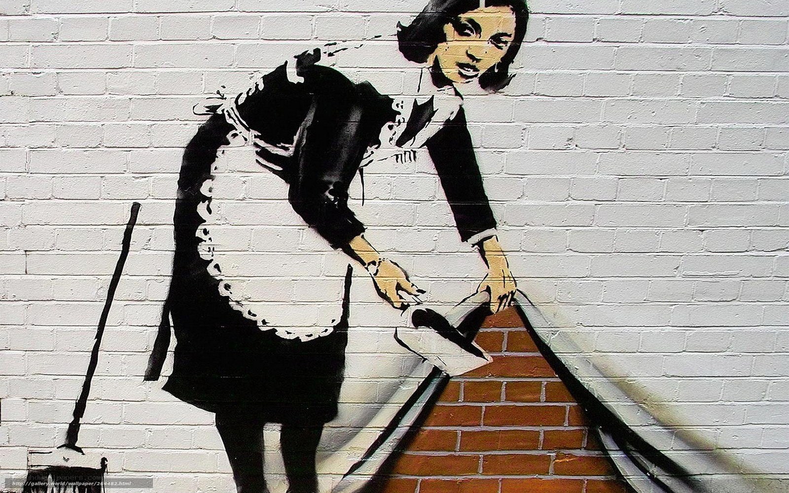 Banksy's Maid Graffiti