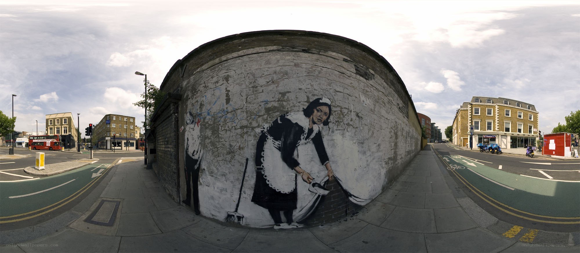 Banksy's Maid Mural