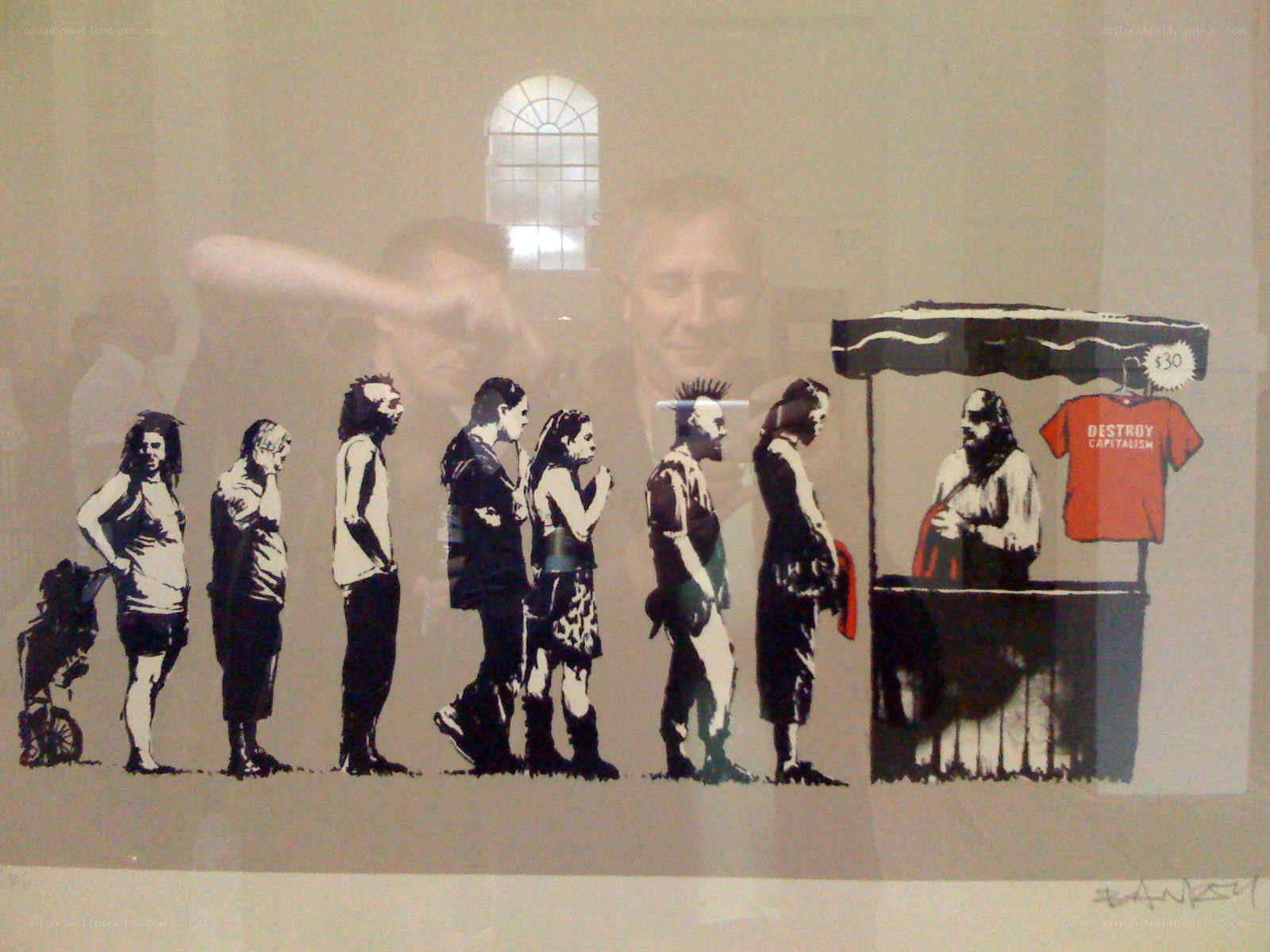 Banksy's Punk Queue