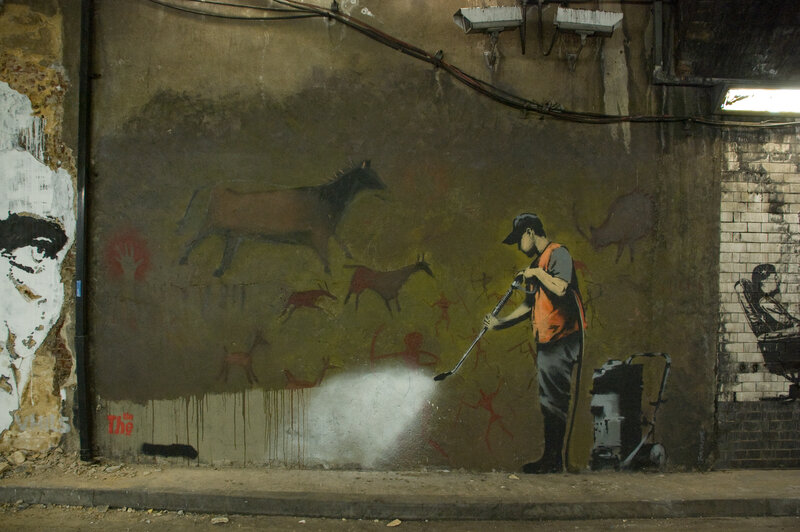 Banksy's street art mural