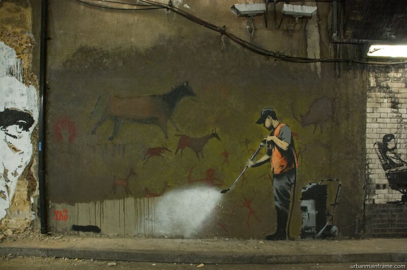 Banksy's street art piece