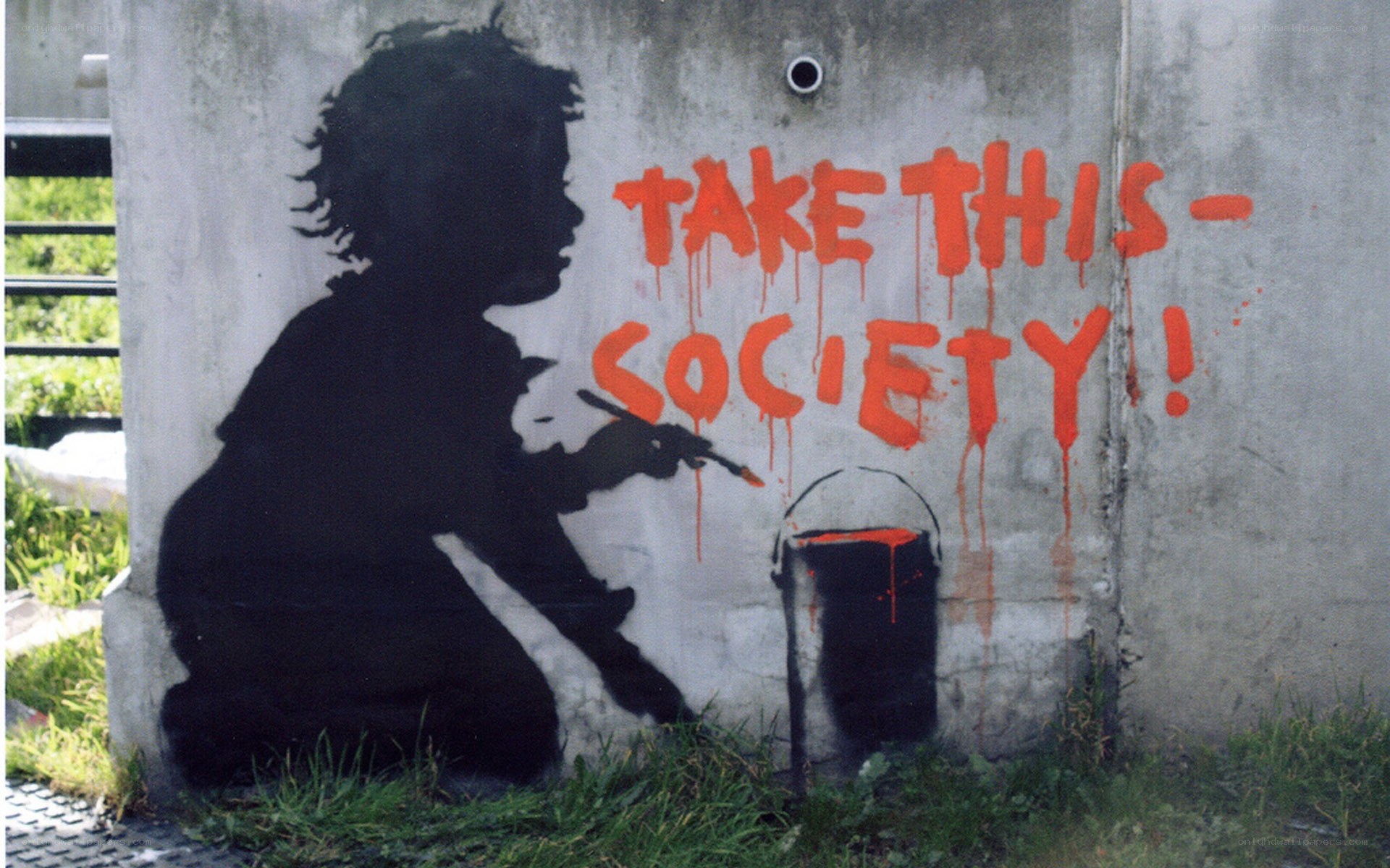 Banksy's Take This Society