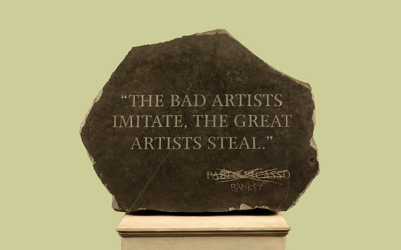 Banksy stone quote
