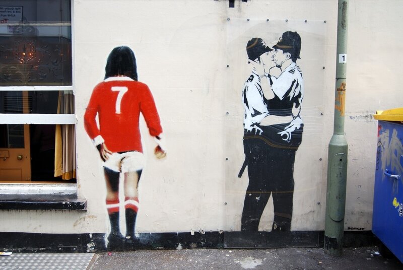 Banksy street art murals