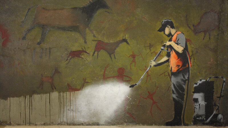Banksy street art piece