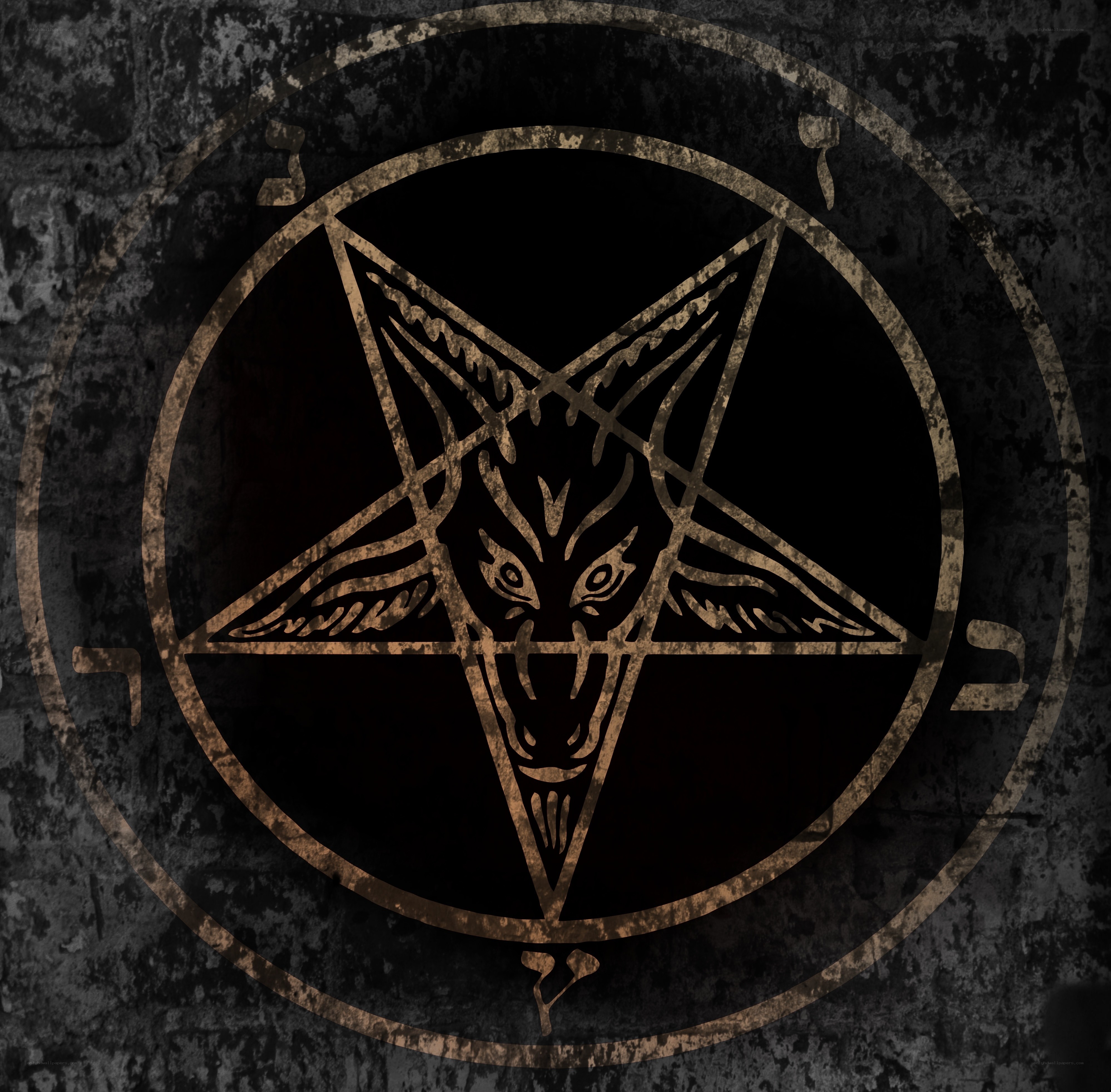 Baphomet symbol in pentagram